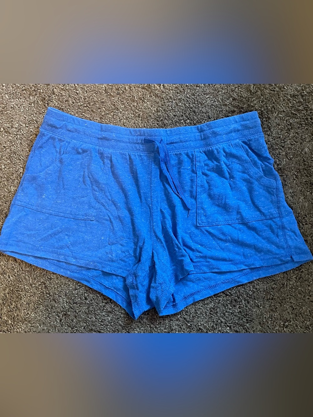 Athletic Works Royal Blue Women's Drawstring Pocket Shorts